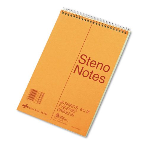 6x9 Steno Notebook Spiral Book Notepad Pad School Gregg Ruled Eye Ease Wirebound