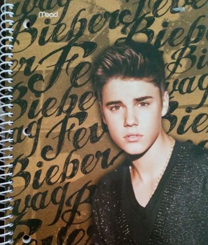 Justin Bieber Mead Notebook