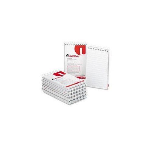 UNIVERSAL OFFICE PRODUCTS 20435 Wirebound Memo Books, Narrow Rule, 3 X 5, White,