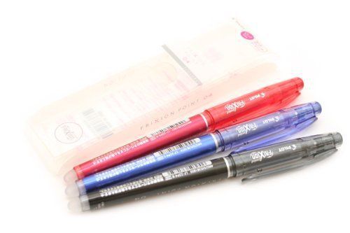Pilot Frixion Point 0.4mm Retractable Gel Ink Pen LF-22P4 3 Multicolor Set