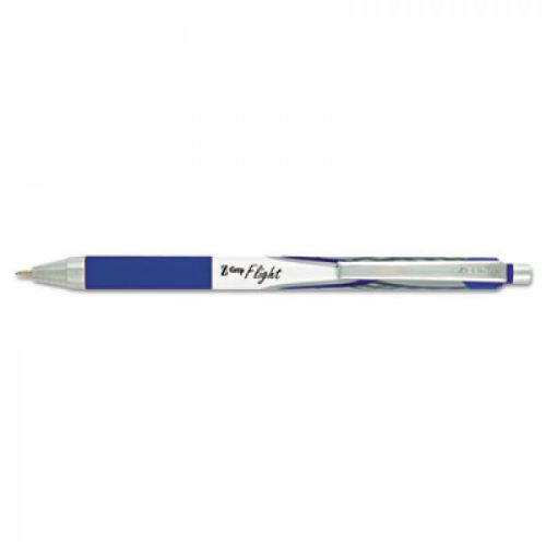 50 Zebra Pen  Z-GRIP  FLIGHT Retractable Ball point Pens1.2 MM Bold Blue ink