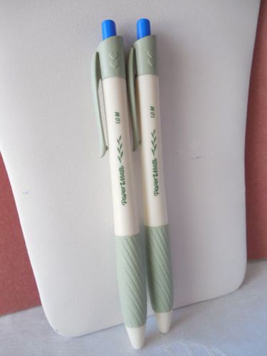2 PAPER MATE Earth Write Ball Point Pens