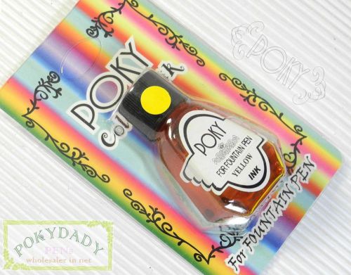 Poky colour ink B for fountain &amp; BRUSH &amp; CALLIGRAPHY pen YELLOW ink
