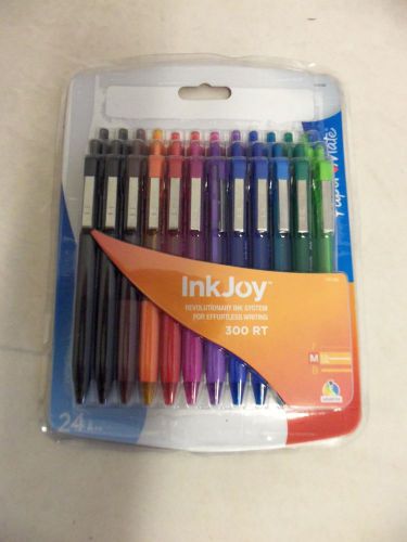 PAPER MATE INK JOY MULTI COLOR RETRACTABLE PENS 24 PACK 1781568 NEW IN PACKAGE