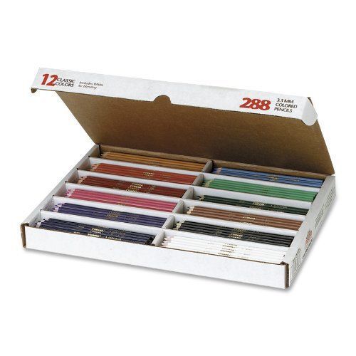 Prang master pack colored pencils - 3.3 mm lead size - assorted (dix82408) for sale
