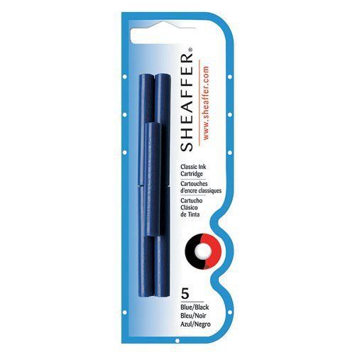 Sheaffer Skrip Ink Cartridge - Blue, Black - 5 / Pack (SHF96310)