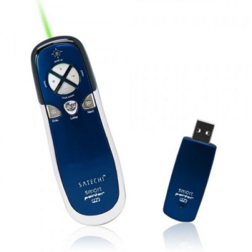 Satechi sp800 smart-pointer (blue) 2.4ghz rf wireless presenter w/ laser for sale