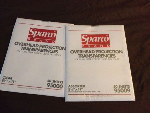 Sparco Overhead Projector Transparency Film - 2 Item Bundle - SPR95000 &amp; 95009