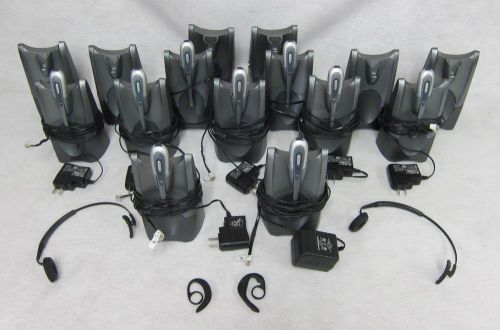 Lot of plantronics cs50 wireless headset + base power adapter (read details) #20 for sale