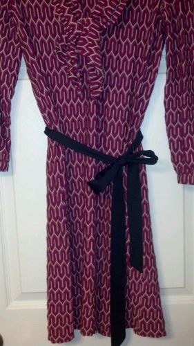 Stunning missoni dress 8/44 ~ berry pink flame v-neck l/s sweater knit 10/12 for sale
