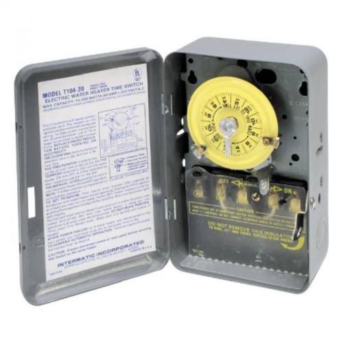 Time Clock 24 Hour Dpst 208-277V T104-20 INTERMATIC INC Misc. Office Supplies