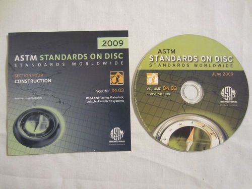ASTM Standards on Disc Vol. 04.03 Road and Paving Materials (2009)