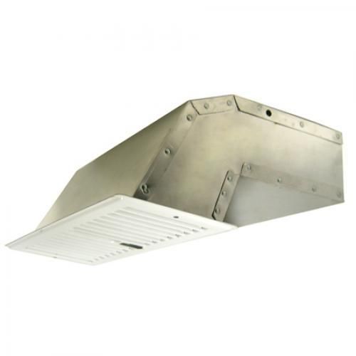 Rectangular eave vent for 3-1/4&#034; x 10&#034; duct with white grille for sale