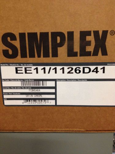 Kaba Simplex Access Lock EE11/11-26D41 New in the Box Satin Finish