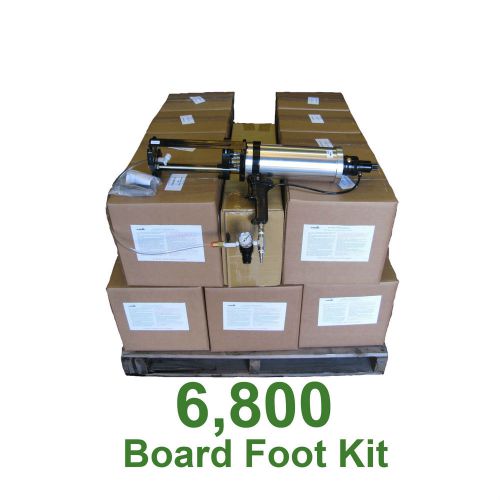 Spray foam insulation.6lb open cell urethane foam 6,800 board foot kit! for sale