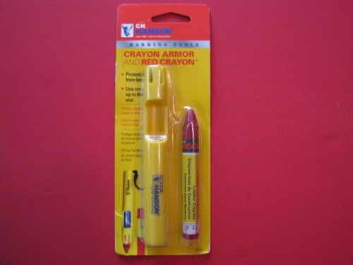 C.h.hanson  red lumber marking marker crayon w/holder 00125 for sale