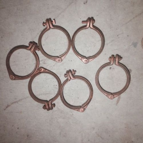Circular pipe clamps 3&#034; (lot of 6) for sale