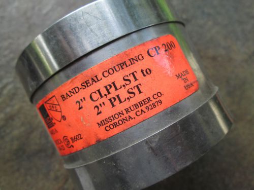 Mission Rubber Co Band-Seal Coupling CP 200 2&#034; CI, PL, ST to 2&#034; PL and ST