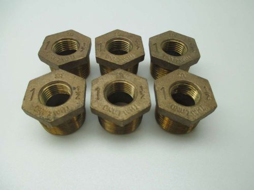 Lot 5 new 1in npt to 1/2in npt threaded reducer pipe fitting d383187 for sale