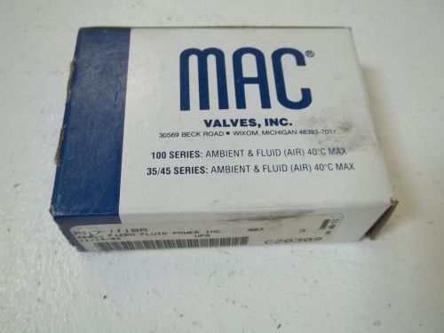 MAC VALVE INC. PID-111BA SOLENOID VALVE *USED*