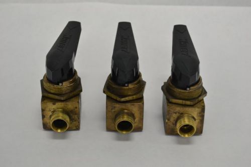 Lot 3 whitey b-45s8 brass ball valve 1/2in npt 2 way b237702 for sale