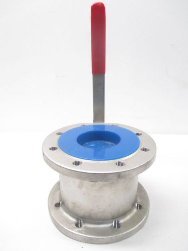 NEW FG INOX AD124 4 IN STAINLESS FLANGED BALL VALVE D445936