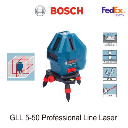 [bosch] gll5-50 professional five line laser with layout beam - (fedex) for sale