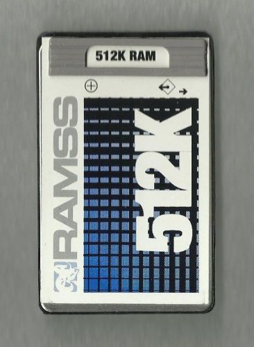 RAMSS 512K RAM Card for HP 48GX Calculator (Battery Backed)