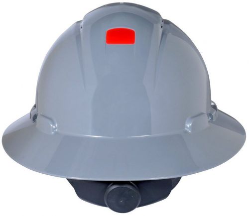 Full brim hard hat ratchet suspension vented and uvicator gray h-808v-uv for sale