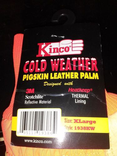 XL Kinco cold weather pigskin leather gloves