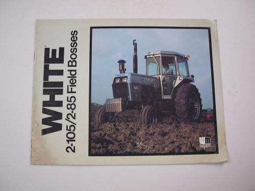 White 2-85 2-105 Field Boss Tractor Color Brochure 16 pg. Vintage Original 75-79