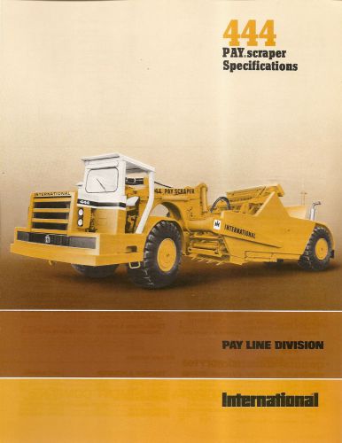 Equipment Brochure - International - IH 444 - Pay Scraper - 1975 (EB859)
