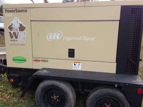 2008 ingersoll rand g80 generator 80kw power source for sale