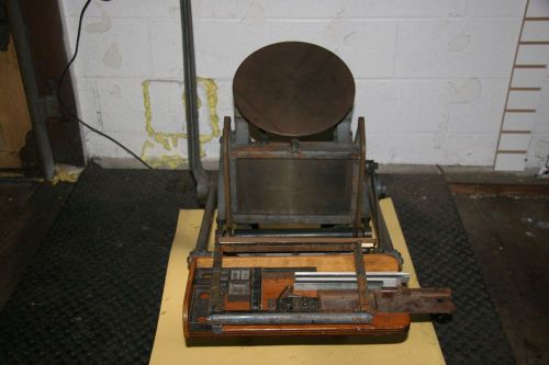 c &amp; p  pilot printing press