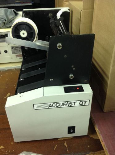 Accufast QT tabber labeler label tabbing tab rena AND FEEDER