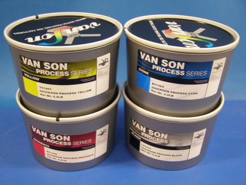 New vanson quickson process cmyk ink 5.5lb 4-pack in stock ! for sale