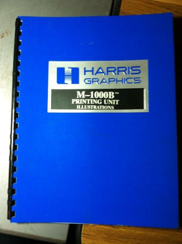 Harris Graphics M-1000B Printing Unit Parts Illustrations Manual 1989