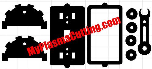 Steam punk light switch CNC dxf format cutting file for plasma, laser (single)