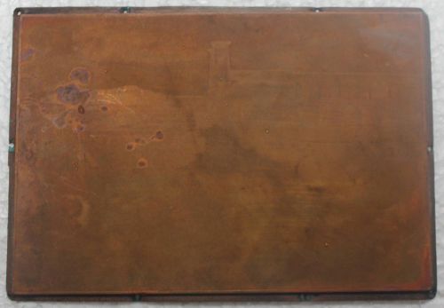From india vintage printers copper block old period building #go1061 for sale