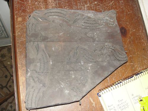 7328X EARLY 19TH CENTURY WOODEN TEXTILE PRINTING BLOCK LONDON ENGLAND JT LARKING