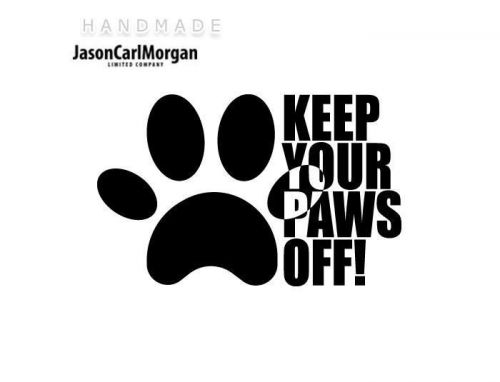 JCM® Iron On Applique Decal, Dog Paws Black