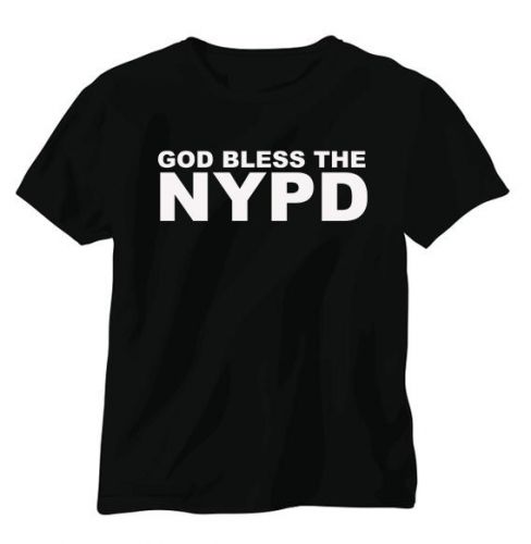 GOD BLESS THE NYPD SHIRT SIZE XXXLARGE NYPD SUPPORT SHIRT