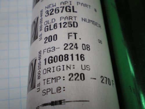 API GREEN  GL6125D STAMP STAMPING FOIL 200FT X 4 INCH ROLL  1/2 CORE