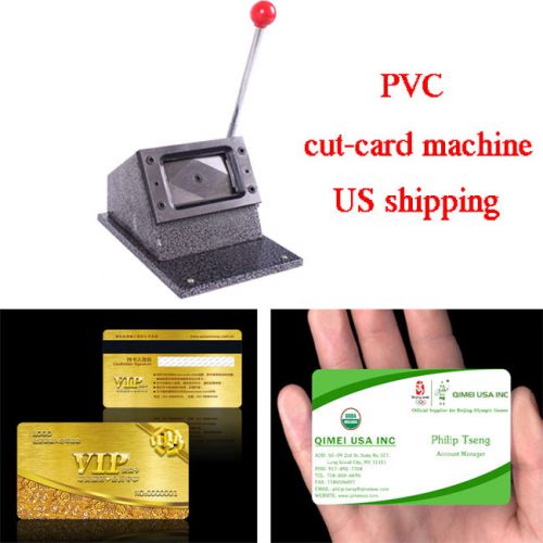 Photo id credit card die cutter machine cut cutting puncher punch i.d. paper r for sale