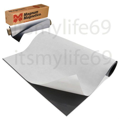 Magnetic sheets 15 mil x 24&#034; x 25&#039;, Adhesive backing Magnum® USA Product