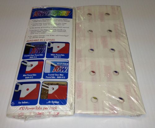 Power tabs adhesive corner tabs 5.5&#039;&#039; clear -100 per pack- no tools required! for sale