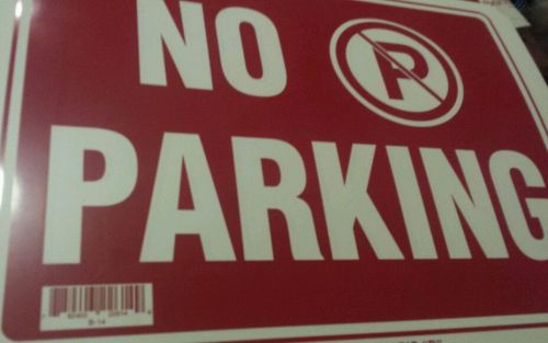 No parking lot of signs 4 TOTAL sign flexible large 12x16&#034; free ship USA