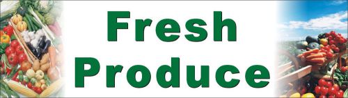 3ftX10ft Fresh Produce Banner Sign