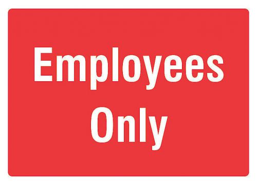 Employees only work place back room sign single closet door hanging sings s146 for sale
