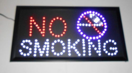 No Smoking  Led Sign  New    19 1/2&#034;s X 10 1/4&#034;s
